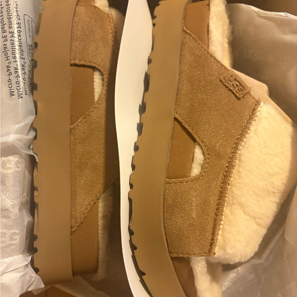 UGG Chestnut Bayona Wool Slip Ons